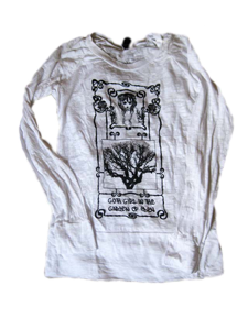 SOLD OUT l/s raglan burnout tee ~ Furlesque garden of eden