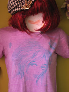 classic reflective girl - iris burnout tee