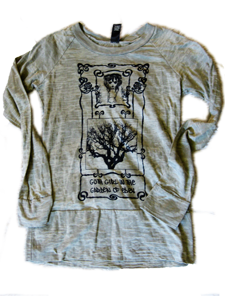 SOLD OUT l/s raglan burnout tee ~ Furlesque Garden of Eden