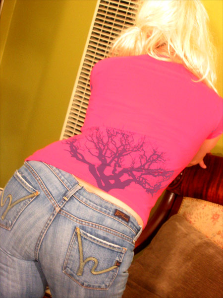 solo girl pink tee by furlesque from furlesque.com