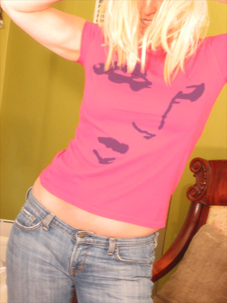 solo girl pink tee by furlesque :  pink designer t shirts sexy