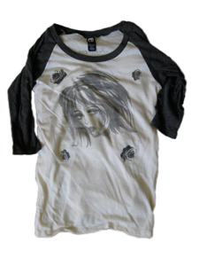 Furlesque Reflective Girl ~ baseball tshirt