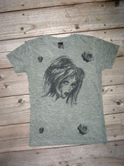 classic reflective girl green burnout tee by furlesque :  fashion sexy furlesque funky