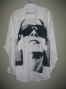 Furlesque Men's Mash-up - white Enro shirt
