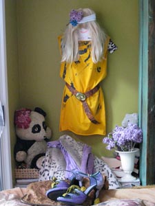furlesque yellow dress "mash-up"